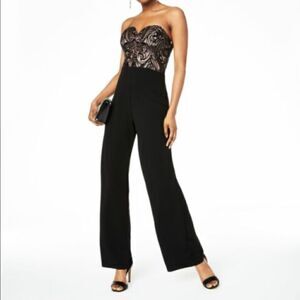 Strapless no slip grip GOLD Sequin Jumper
